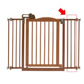 One Touch Gate II Wide (Option: Touch Gate II Extension in Brown)