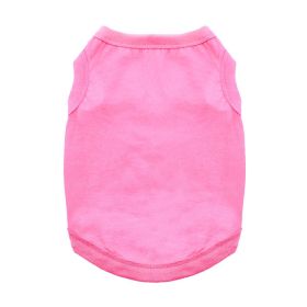100% Cotton Dog Tanks - Carnation Pink (Option: X-Large)