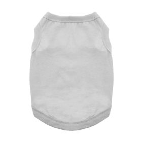 100% Cotton Dog Tanks - Glacier Gray (Option: Medium)