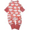 Cuddle Pup Pajamas - Coral and Clouds