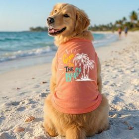 NEW - Gone To The Beach Tank Shirt - Coral (Option: 3X-Large)