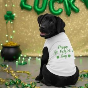 NEW - Happy St. Patrick's Day - White (Option: Large)