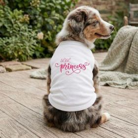 NEW - Lil Princess Dog Shirt - White (Option: 2X-Large)