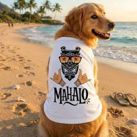 NEW - Mahalo Dog Shirt - White (Option: X-Small)