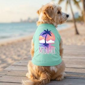 NEW - Miami Dog Shirt - Teal (Option: 3X-Large)