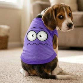 NEW - Nervous Face Dog Shirt - Ultra Violet (Option: X-Small)