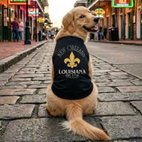 NEW - New Orleans LA Dog Shirt - Jet Black (Option: X-Large)