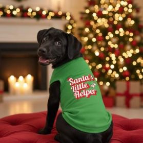 NEW - Santa's Little Helper Dog Shirt - Green (Option: 3X-Large)
